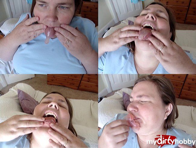 Swollowing Cold Cum From A Used Condom