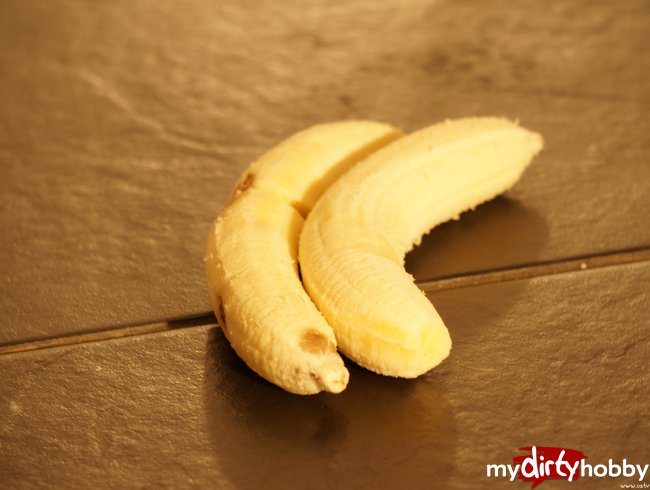 die Bananen zertreten