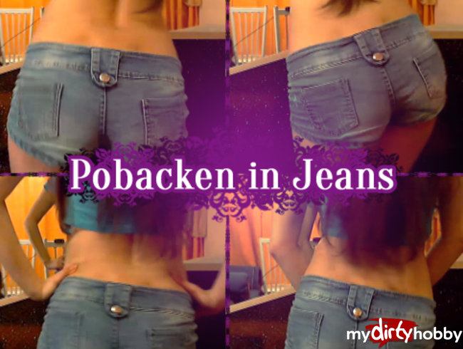 Pobacken in Jeans