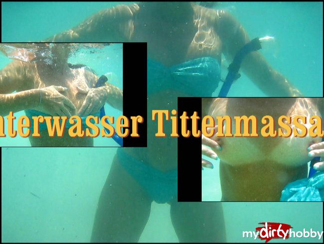 Unterwasser Tittenmassage