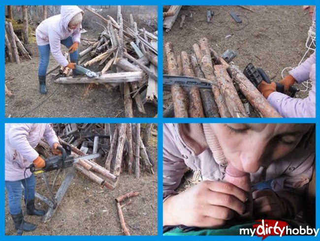 gather firewood on the farm