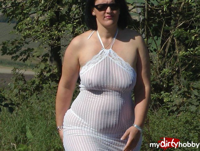 bigbooty-wife im weißen durchsichtigen Kleid!
