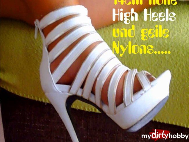 High Heels und Glanz Strumpfhose