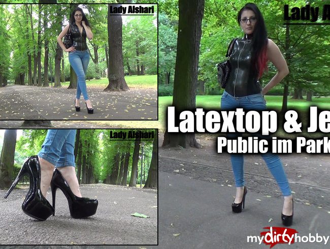 Latextop & Jeans Public im Park