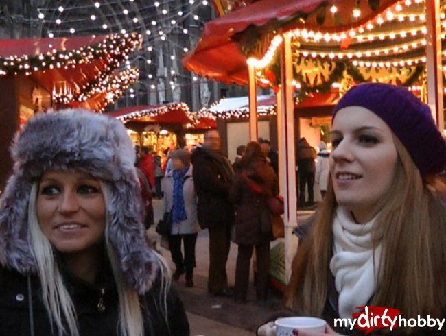 2 frivole Fotzen aufm Kölner Weihnachtsmarkt