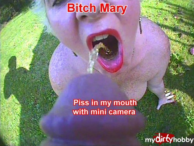 Piss in my mouth with mini camera