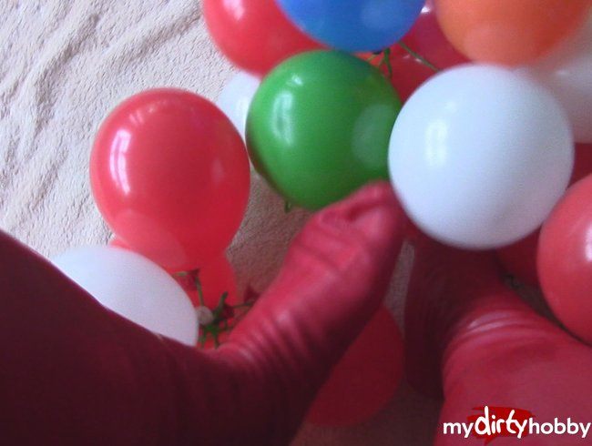 Latexstrümpfe und Ballons NONPOP selfie ! 1
