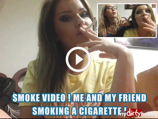 Rauchvideo! Ich und mein Freund rauchen eine Zigarette!