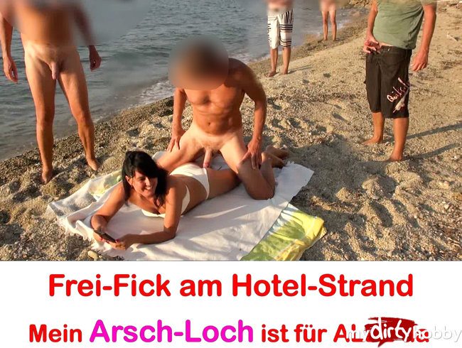 Massen-Arsch-Fick am Hotel-Strand! Frei-Fick für ALLE