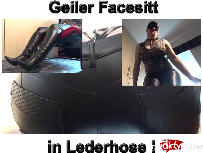 Geiler Facesitt in Lederhose !