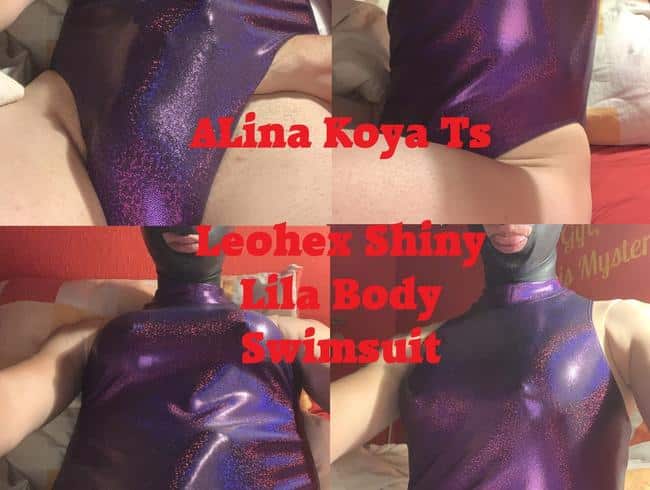 Leohex Shiny Body Lila Swimsuit Play Alina Koya TS #1